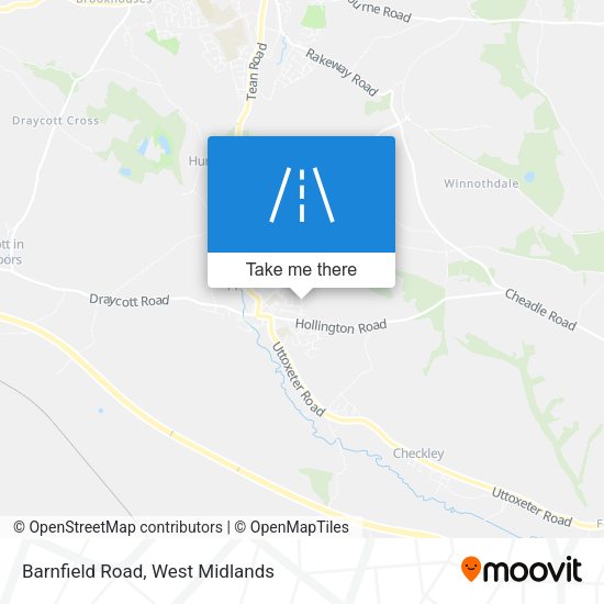 Barnfield Road map
