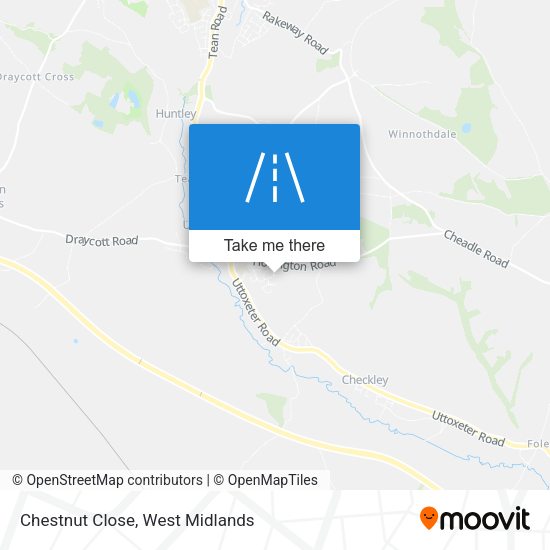 Chestnut Close map