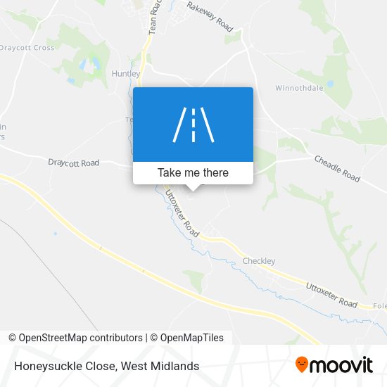 Honeysuckle Close map