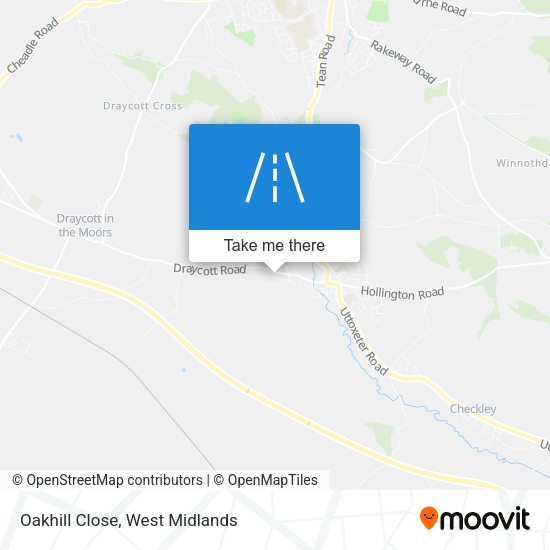 Oakhill Close map