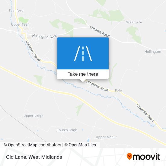 Old Lane map