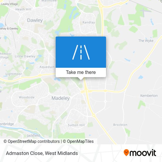 Admaston Close map