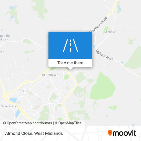 Almond Close map