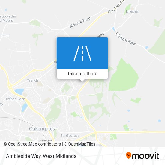 Ambleside Way map