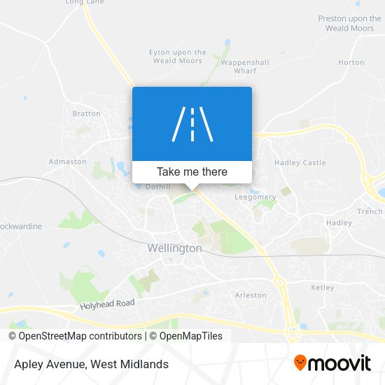 Apley Avenue map