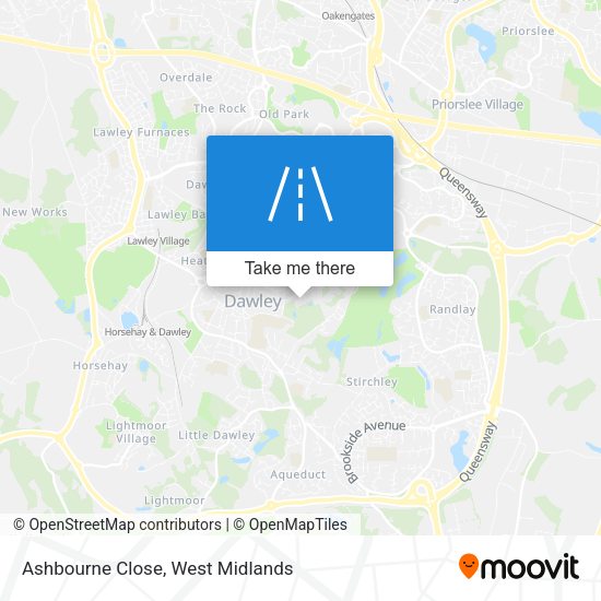 Ashbourne Close map