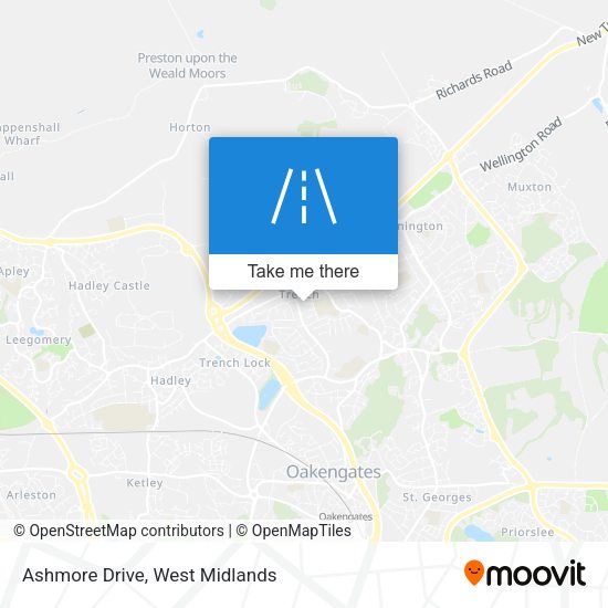 Ashmore Drive map