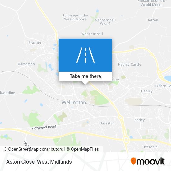 Aston Close map