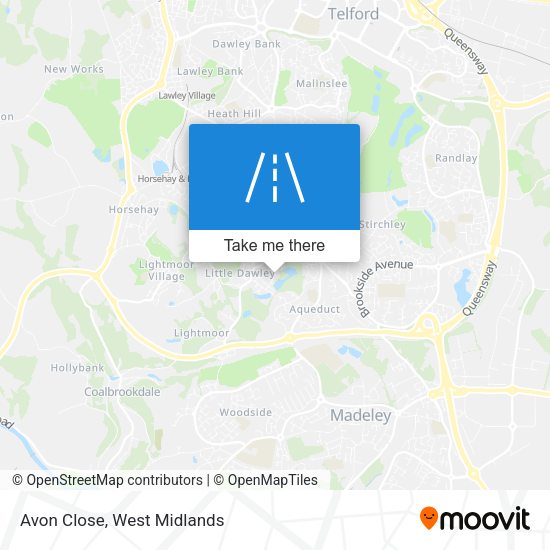 Avon Close map