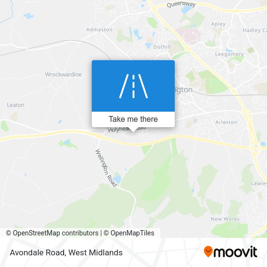 Avondale Road map