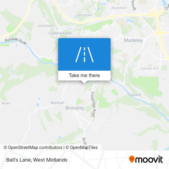 Ball's Lane map