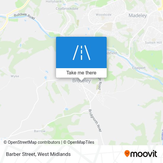 Barber Street map
