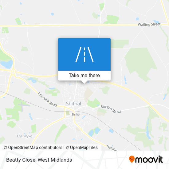 Beatty Close map