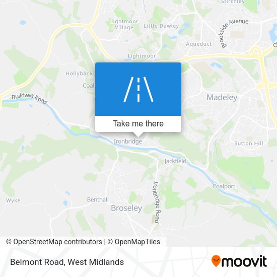Belmont Road map