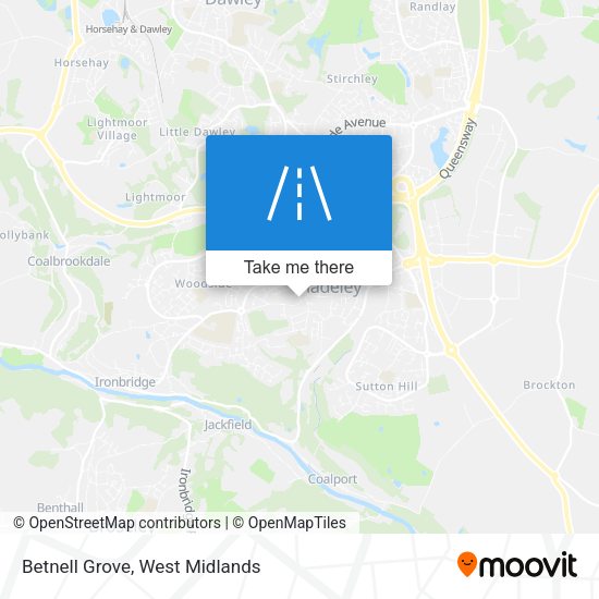 Betnell Grove map