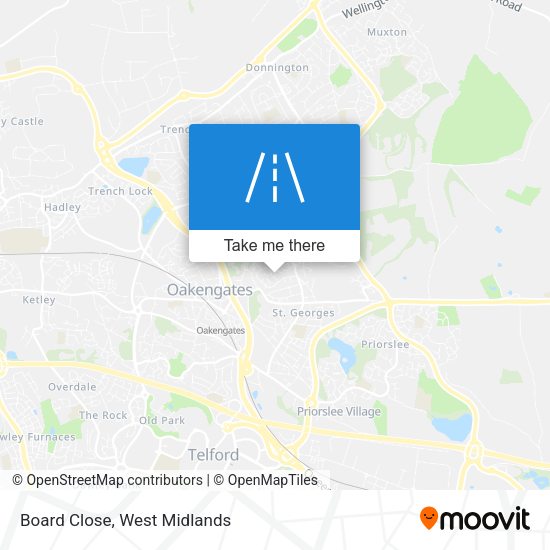 Board Close map