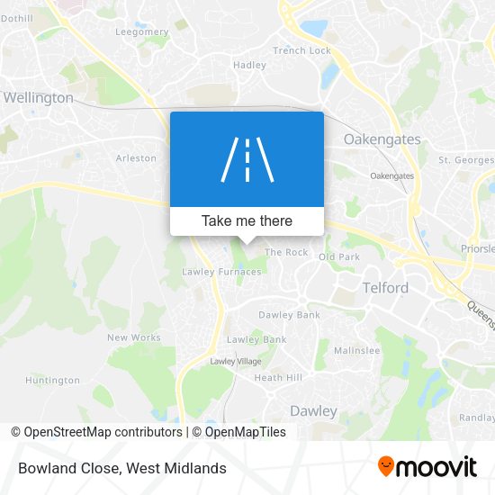 Bowland Close map