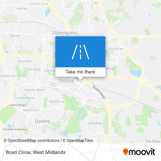 Boyd Close map