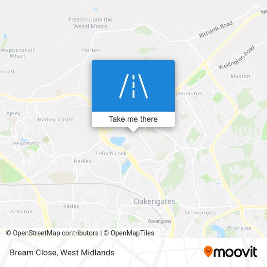 Bream Close map