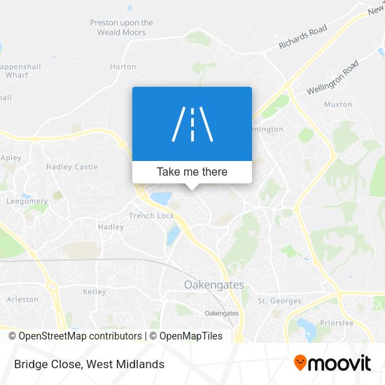 Bridge Close map