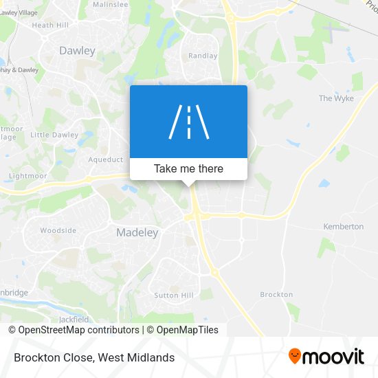 Brockton Close map