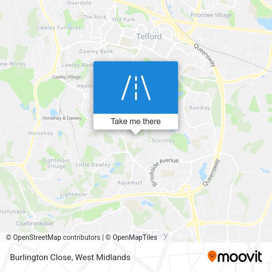 Burlington Close map