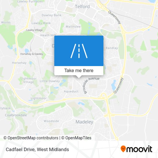 Cadfael Drive map