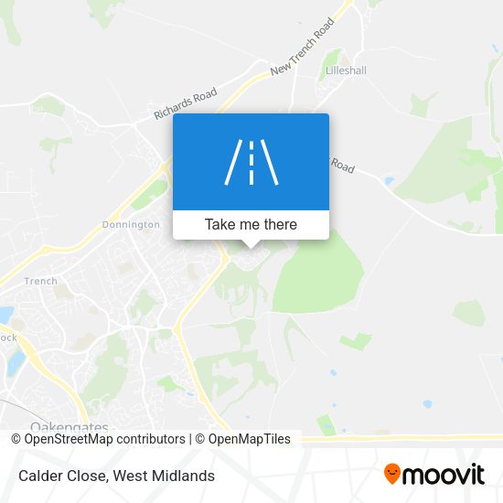 Calder Close map