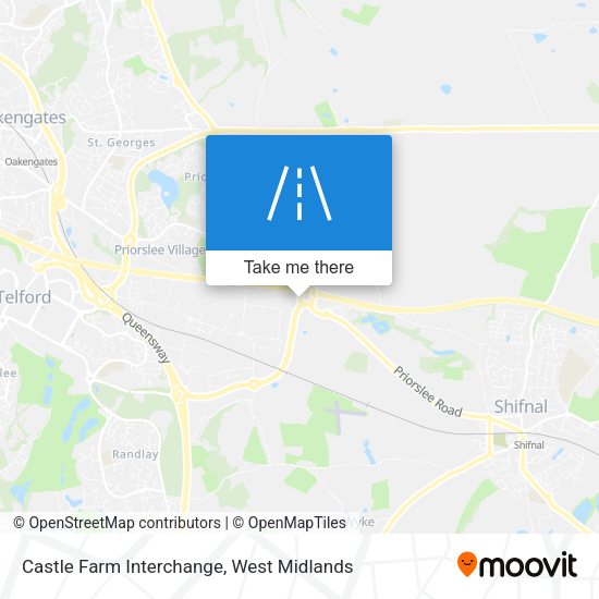 Castle Farm Interchange map