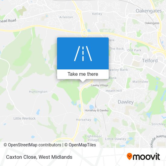 Caxton Close map