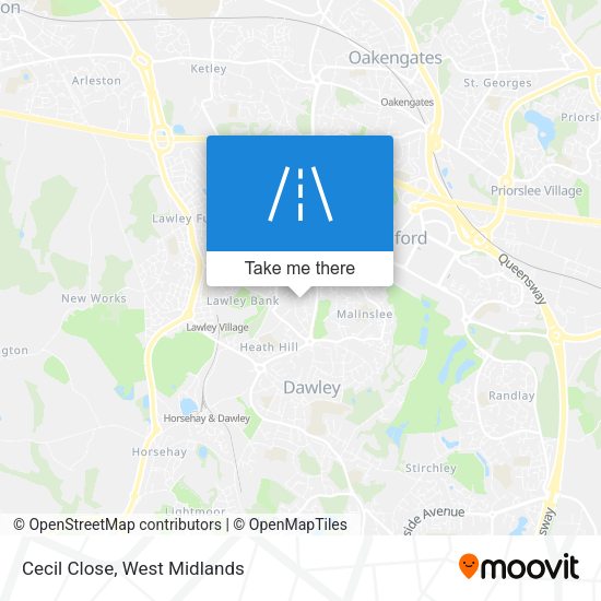 Cecil Close map