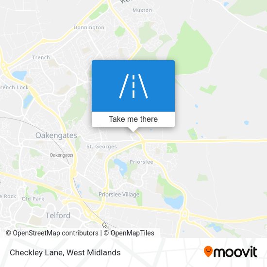 Checkley Lane map