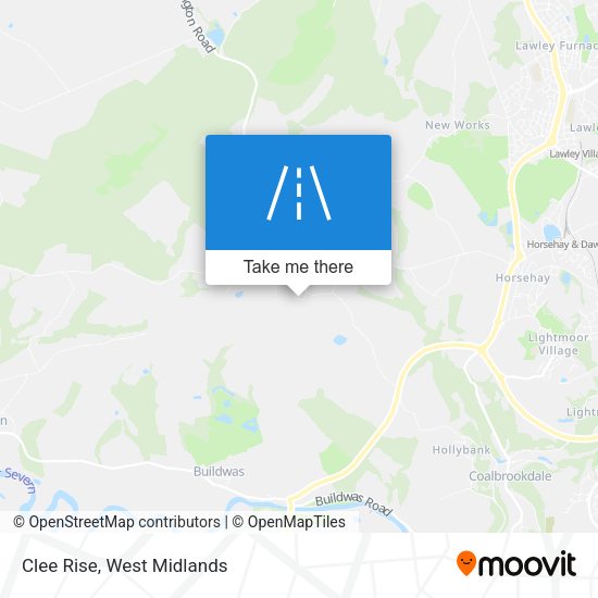 Clee Rise map