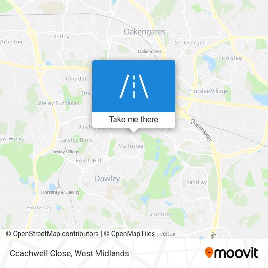 Coachwell Close map