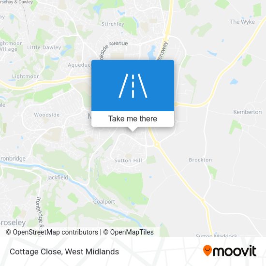 Cottage Close map