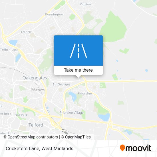 Cricketers Lane map
