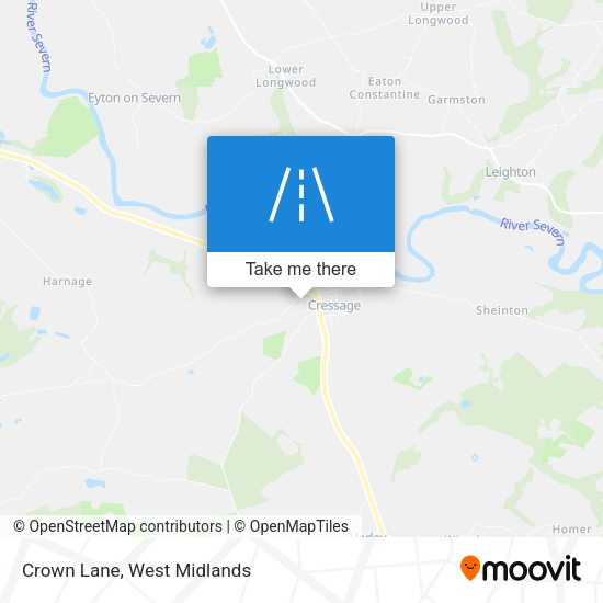 Crown Lane map