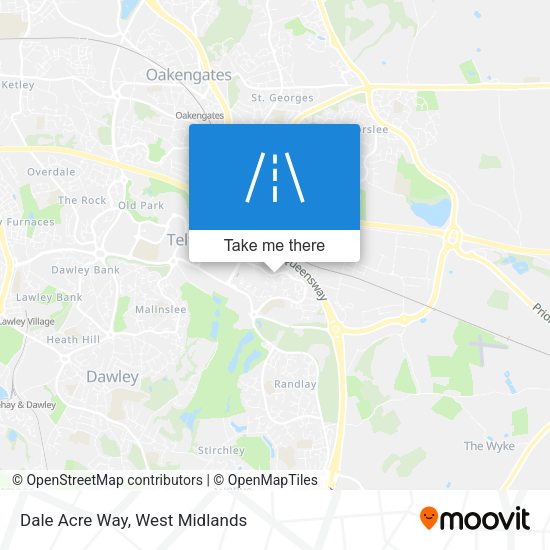 Dale Acre Way map