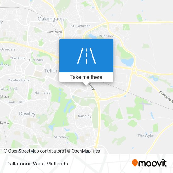 Dallamoor map
