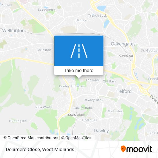 Delamere Close map