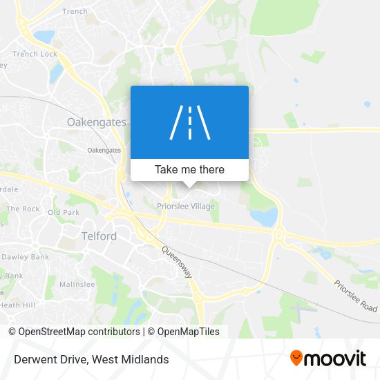 Derwent Drive map
