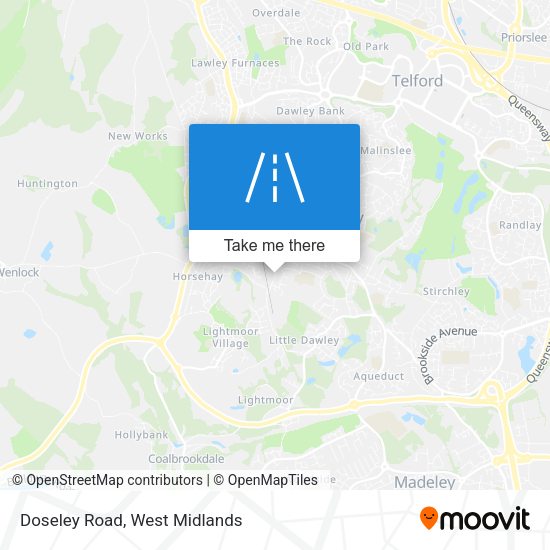Doseley Road map