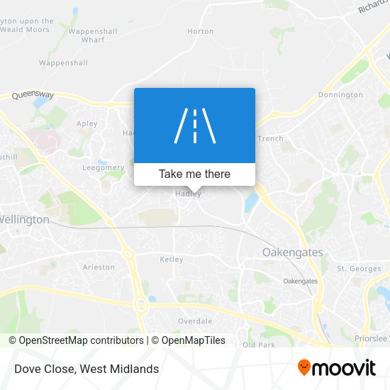 Dove Close map