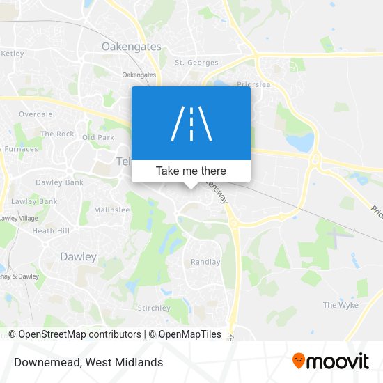 Downemead map