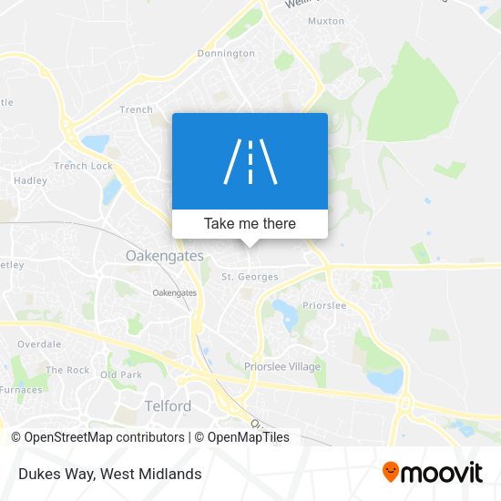 Dukes Way map