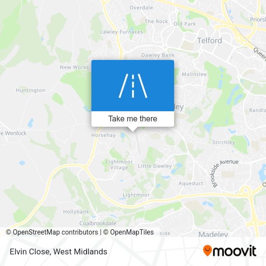 Elvin Close map