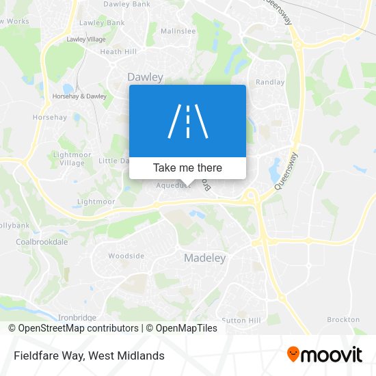 Fieldfare Way map