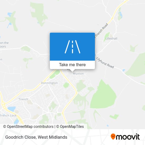 Goodrich Close map
