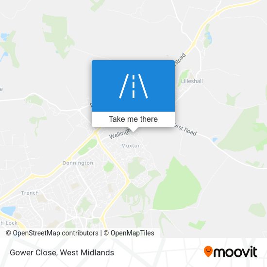 Gower Close map