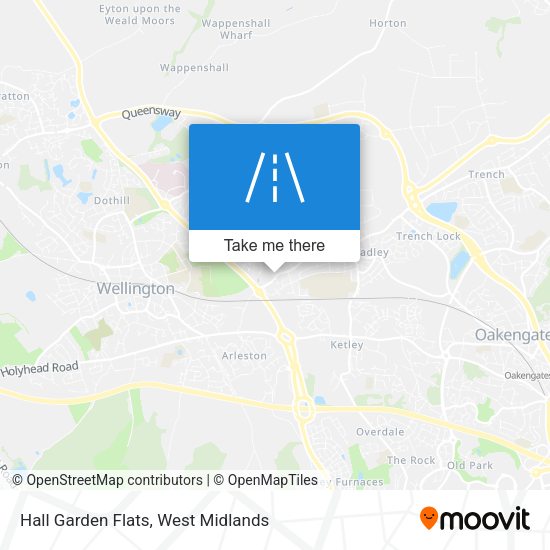 Hall Garden Flats map